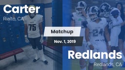 Matchup: Carter High vs. Redlands  2019