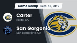 Recap: Carter  vs. San Gorgonio  2019