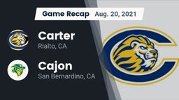 Recap: Carter  vs. Cajon  2021