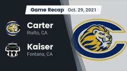 Recap: Carter  vs. Kaiser  2021
