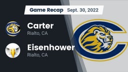 Recap: Carter  vs. Eisenhower  2022