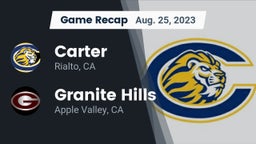 Recap: Carter  vs. Granite Hills  2023