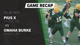 Recap: Pius X  vs. Omaha Burke  2016