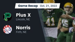 Recap: Pius X  vs. Norris  2022