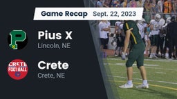 Recap: Pius X  vs. Crete  2023