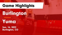 Burlington  vs Yuma  Game Highlights - Jan. 16, 2022