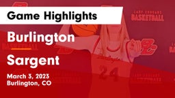 Burlington  vs Sargent Game Highlights - March 3, 2023