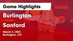 Burlington  vs Sanford  Game Highlights - March 4, 2023