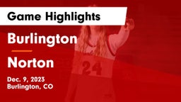 Burlington  vs Norton  Game Highlights - Dec. 9, 2023