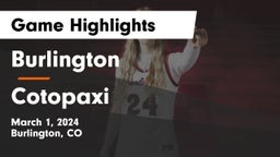 Burlington  vs Cotopaxi Game Highlights - March 1, 2024