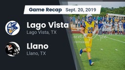 Recap: Lago Vista  vs. Llano  2019