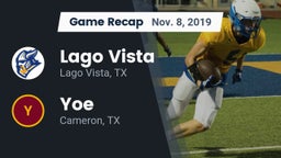 Recap: Lago Vista  vs. Yoe  2019