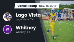 Recap: Lago Vista  vs. Whitney  2019