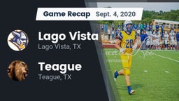 Recap: Lago Vista  vs. Teague  2020