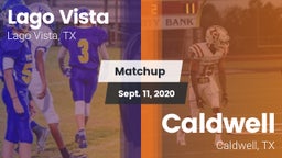 Matchup: Lago Vista High vs. Caldwell  2020