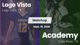 Matchup: Lago Vista High vs. Academy  2020