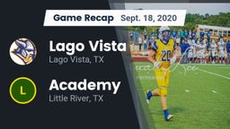 Recap: Lago Vista  vs. Academy  2020