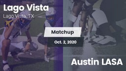 Matchup: Lago Vista High vs. Austin LASA 2020