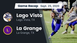 Recap: Lago Vista  vs. La Grange  2020
