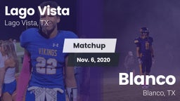 Matchup: Lago Vista High vs. Blanco  2020