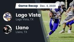 Recap: Lago Vista  vs. Llano  2020