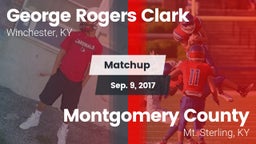 Matchup: George Rogers Clark vs. Montgomery County  2017