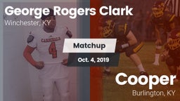 Matchup: George Rogers Clark vs. Cooper  2019