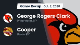 Recap: George Rogers Clark  vs. Cooper  2020
