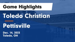 Toledo Christian  vs Pettisville  Game Highlights - Dec. 14, 2023