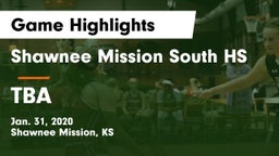 Shawnee Mission South HS vs TBA Game Highlights - Jan. 31, 2020