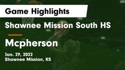Shawnee Mission South HS vs Mcpherson Game Highlights - Jan. 29, 2022