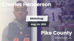 Matchup: Charles Henderson vs. Pike County  2018