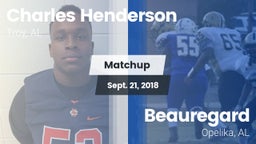 Matchup: Charles Henderson vs. Beauregard  2018