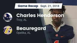Recap: Charles Henderson  vs. Beauregard  2018