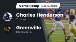 Recap: Charles Henderson  vs. Greenville  2018