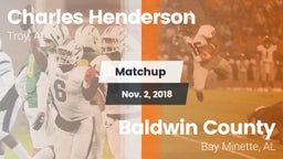 Matchup: Charles Henderson vs. Baldwin County  2018