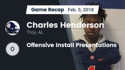 Recap: Charles Henderson  vs. Offensive Install Presentations 2018