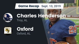 Recap: Charles Henderson  vs. Oxford  2019
