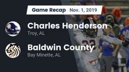 Recap: Charles Henderson  vs. Baldwin County  2019