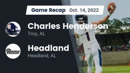 Recap: Charles Henderson  vs. Headland  2022