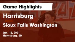 Harrisburg  vs Sioux Falls Washington  Game Highlights - Jan. 12, 2021