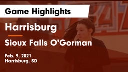 Harrisburg  vs Sioux Falls O'Gorman  Game Highlights - Feb. 9, 2021