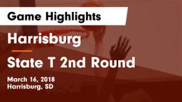 Harrisburg  vs State T 2nd Round Game Highlights - March 16, 2018