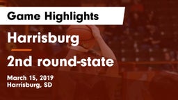 Harrisburg  vs 2nd round-state Game Highlights - March 15, 2019
