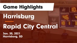 Harrisburg  vs Rapid City Central  Game Highlights - Jan. 30, 2021