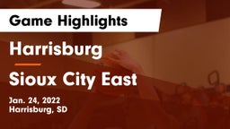 Harrisburg  vs Sioux City East  Game Highlights - Jan. 24, 2022