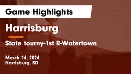 Harrisburg  vs State tourny-1st R-Watertown Game Highlights - March 14, 2024