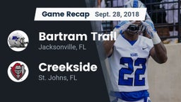Recap: Bartram Trail  vs. Creekside  2018