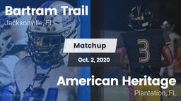 Matchup: Bartram Trail High vs. American Heritage  2020
