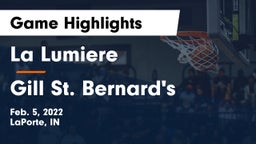 La Lumiere  vs Gill St. Bernard's  Game Highlights - Feb. 5, 2022